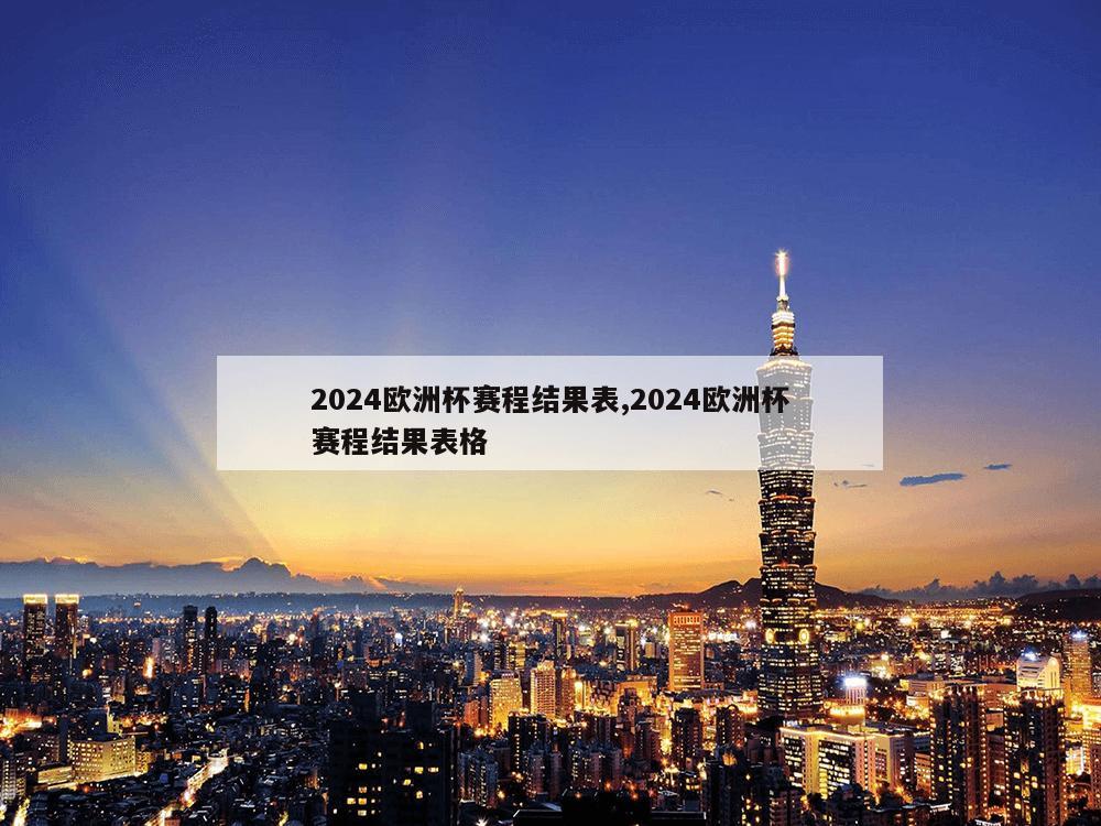 2024欧洲杯赛程结果表,2024欧洲杯赛程结果表格